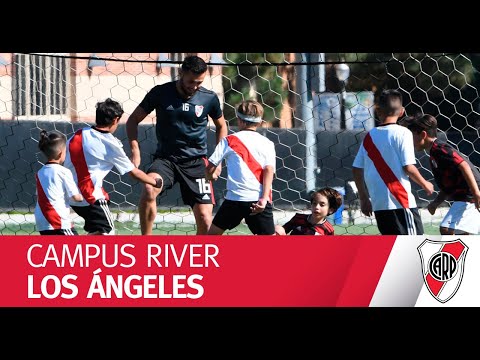 Los chicos y sus ídolos, a puro fútbol en el Campus River