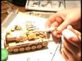 making camouflage netting for a model tank
