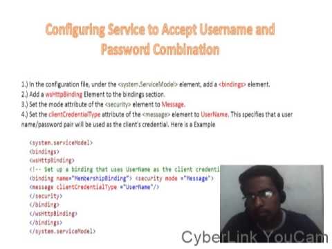 how to provide authentication in wcf