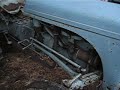 Fergie TE20 being driven into barn + view under bonnet Fergie TE20 being driven into barn + view under bonnet