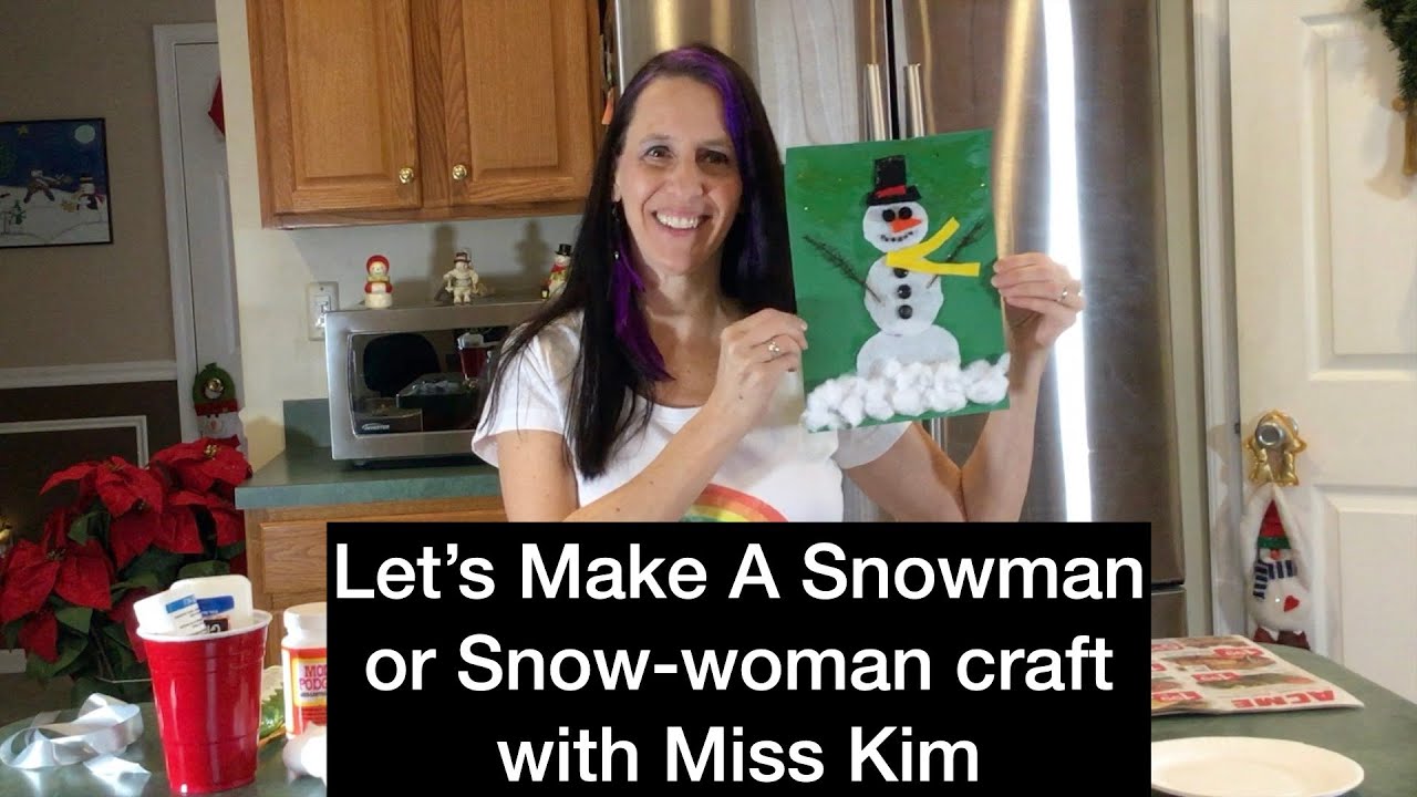 Let's Make A Snowman Craft for Toddlers