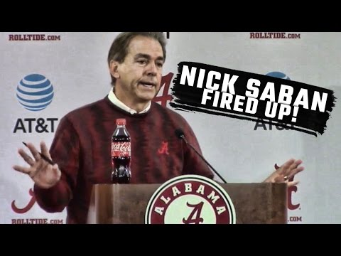 Nick Saban Loses His Cool With Reporters For Asking Playoff Questions