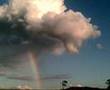 Isolated shower with rainbow May 15 2008 Josephville QLD