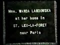 Vintage Wanda Landowska Harpsichord Home Movie 1927