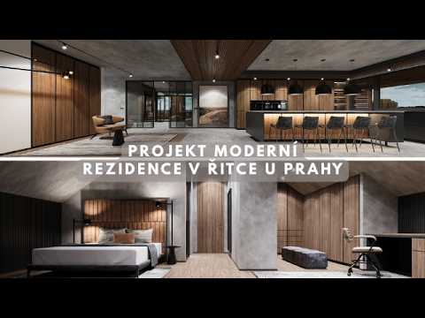 Video Projekt moderní rezidence v Řitce u Prahy