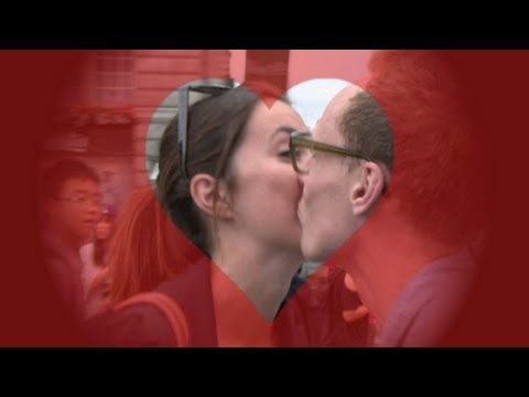 Reporter goes on awkward Kissing Day challenge 2013