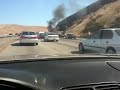 Yikes - car fire.