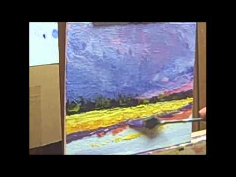 how to paint with a palette knife