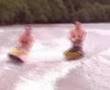 Painful wake kneeboarding stacks logan river