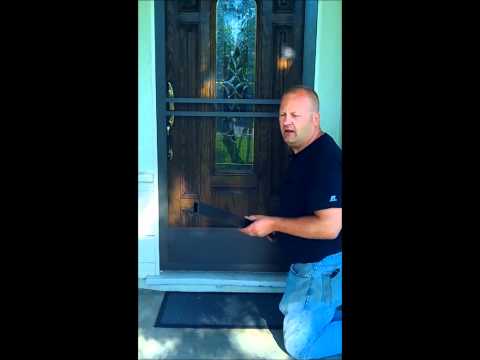 how to screen a door