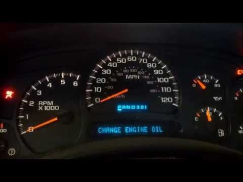 how to reset oil light