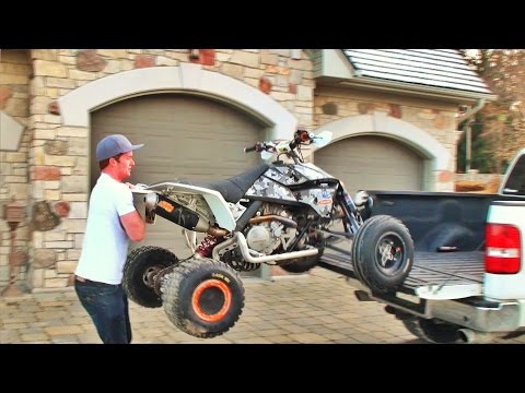 quad - http://facebook.com/MarkFreeman408 http://instagram.com/MarkFreeman408 How to load an ATV without ramps into a lifted F150.