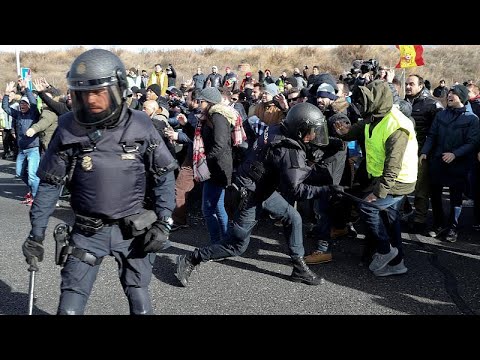 Madrid: Verkehrschaos - Proteste und Ausschreitungen vo ...