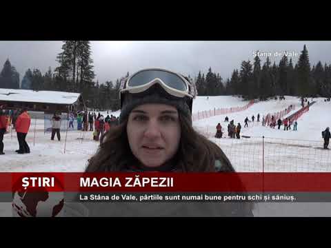 Magia zăpezii, la Stâna de Vale, în județul Bihor