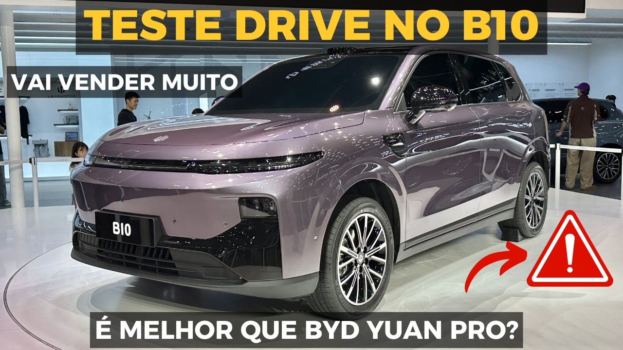 FIZ TESTE DRIVE NO LEAPMOTOR B10 - O MAIOR CONCORRENTE DA BYD E GEELY, Vale a pena?