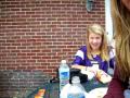 Food fight.