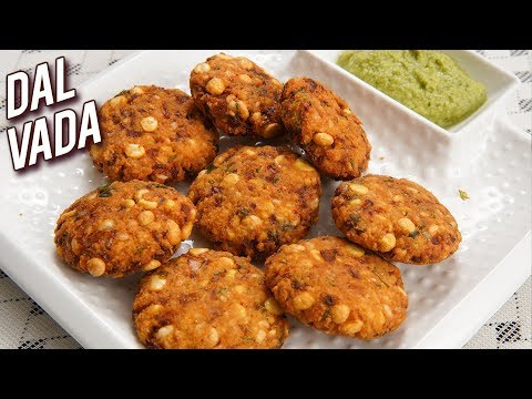 Dal Vada Recipe – How To Make Dal Vada At Home – South Indian Snack – Crispy Vada Recipe – Ruchi