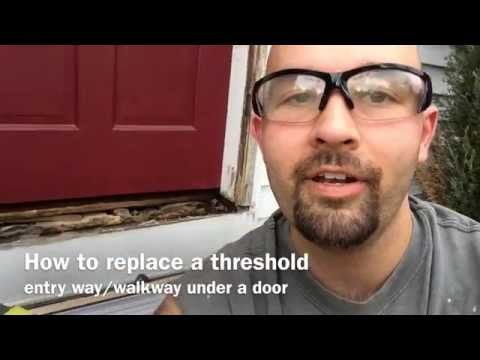 how to replace a threshold on an exterior door