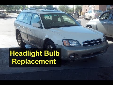 Headlight bulb replacement, high beam and low beam, Subaru Outback – Auto Repair Series