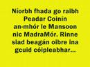 Peadar agus Mansoon