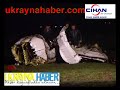 A small chartered plane flying from the  to Kiev has crashed near the Ukrainian capital killing all five people on board, Ukraine's emergency ministry said. The plane crashed near Kiev's second and smaller airport, Zhulyani, in a field 300 metres from a main road. No one on the ground was hurt, the ministry's spokesman said. Jan Padourek, first secretary at the Czech Embassy in Kiev, told Czech television the five victims were Czech citizens. A Cihan News Agency witness said there was a destroyed barn in the middle of the field, and that sections of a wing, engine and some seats were scattered in the area. A body was seen lying in the field near pieces of wreckage, which had torn up the grass. The plane appeared to have destroyed the barn as it crashed. 