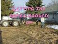 Freightliner Truck stuck in backyard