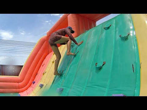 Ridiculous Balloon Water Slide at Pantai Norasingh Water Park
