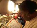 Her i am in Yvette Restaurant with my mom and big Cuz eating some Antillean Food and we was rapping too.......... LOL