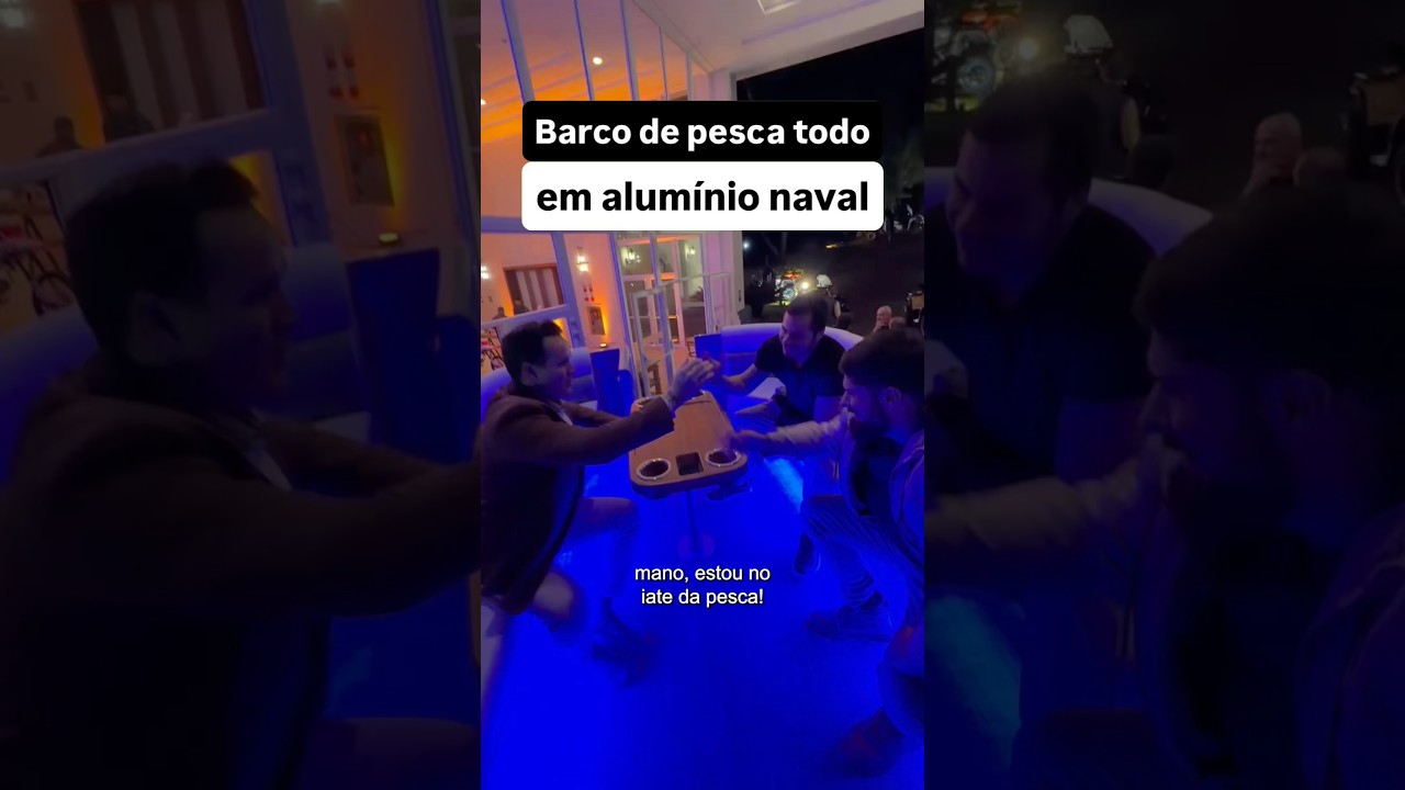 Barco de pesca todo em alumínio naval