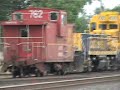 GP7u with a Slug and a caboose in 2007!!!!!