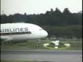 シンガポール航空・エアバスA380型成田空港離陸　2008年8月31日撮影
