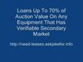 Oil Field Equipment Loans-Bankruptcy-workouts-turn arounds