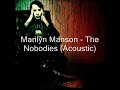 marilyn manson - the nobodies, acoustic.

yes, it's manson. not me, i'm a girl.