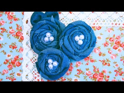 Цветы из джинса фото Цветы из джинса фото