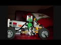 New Lego power functions racing car on track New Lego power functions racing car on track