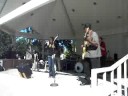 at blues in the park, green bay wi, sunday, august 10, 2008; vocalist margaret flynn, daughter of guitarist billy flynn.  drums:  bob miller.  bass:  michael flynn