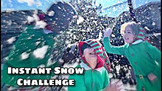 Instant Snow Challenge with Grandpa 