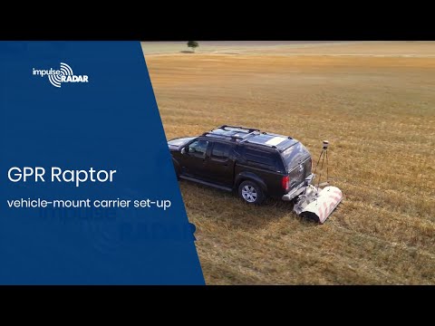 Ground Penetrating Radar Raptor vehicle-mount carrier set-up