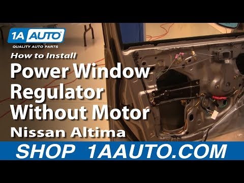 How to Install Replace Power Window Regulator Without Motor Nissan Altima 98-01 1AAuto.com