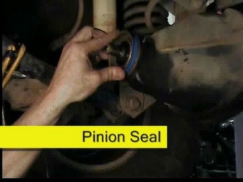 differential pinion seal replacement, Jeep Wrangler TJ, DIY