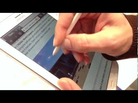 Hands-on Galaxy Note 8, nuovo tablet di Samsung - MWC 2013