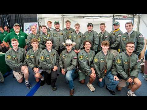 Video thumbnail: Wright State aviation students celebrate milestone at Dayton Air Show