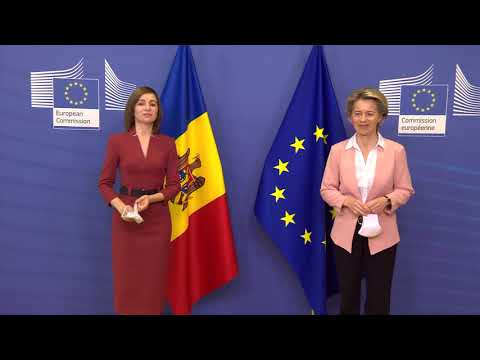 Președintele Republicii Moldova, Maia Sandu, a avut o întrevedere cu Ursula von der Leyen, Președinta Comisiei Europene