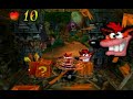 Phew, only one gem this time. This level isn't too hard, but the road splits in two and forces you to do some backtracking. This results in a rather long level and the bonus stage can be a little annoying. If you wonder why the music is slow and Crash runs faster, watch my video named 
