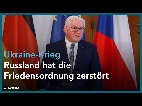 Bundesprsident Frank-Walter Steinmeier mit Petr Pa ...