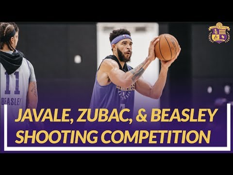 Video: Lakers Nation Practice: JaVale McGee, Ivica Zubac, and Michael Beasley Shooting Competition