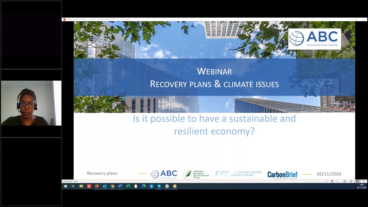 Recovery plans & climate issues (COVID-19)