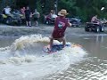 well we tend to get silly on our rides so well knee board + one king quad and some willing folks .... enjoy! rattle snake hills atv park
