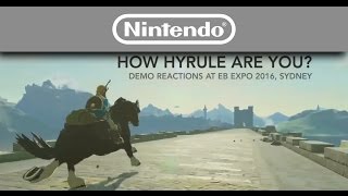 Nintendo Australia: The Legend of Zelda: Breath of the Wild - Demo Reactions (Wii U)