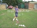 guy trying to play golf